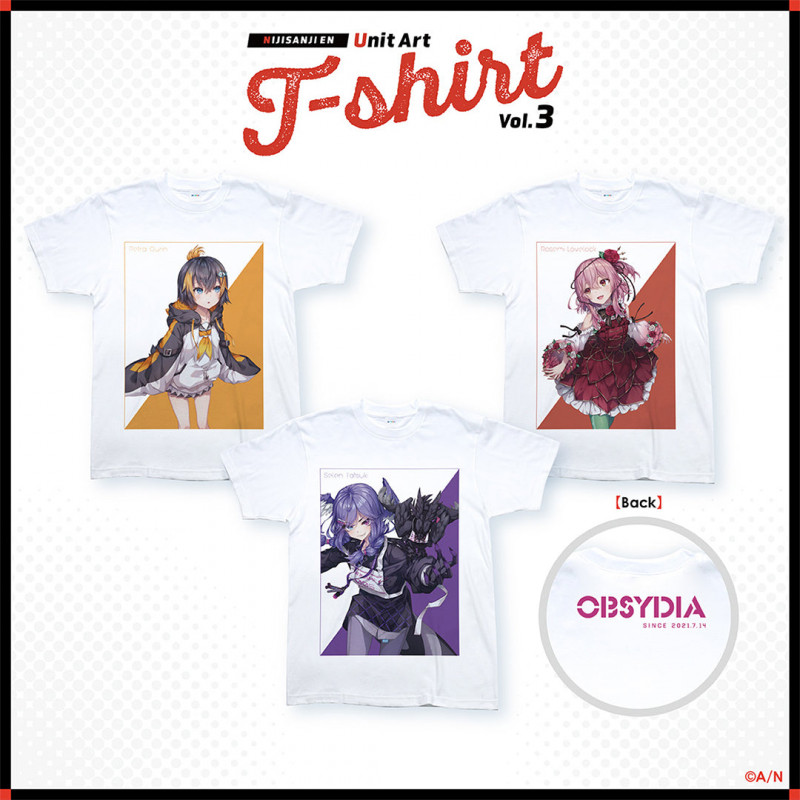 ”NIJISANJI EN Unit Art Vol.3 T-shirt” OBSYDIA